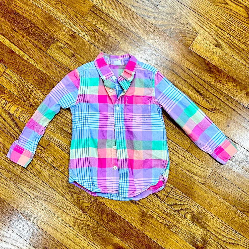 Gap Toddler Plaid Poplin Shirt